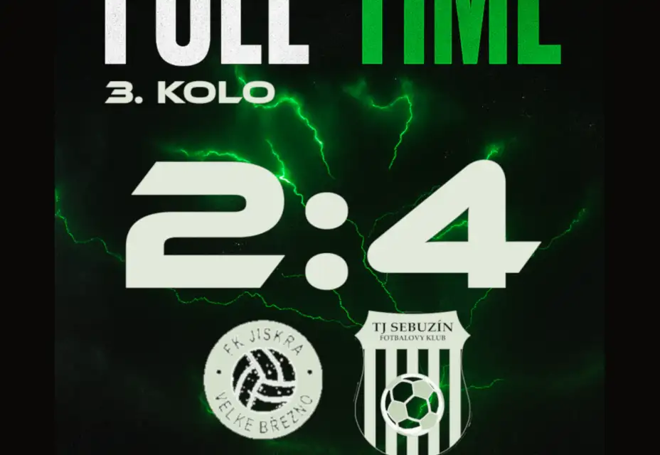 Ve 3 kole Áčko výhra 4:2 proti FK Jiskra Velké Březno