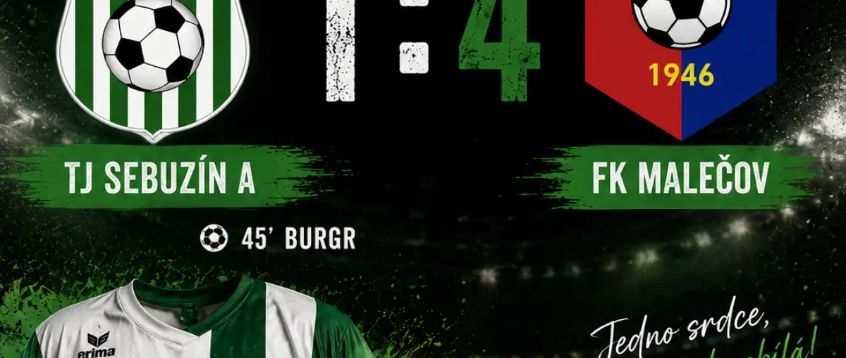 Áčko doma prohrálo v derby s Malečovem
