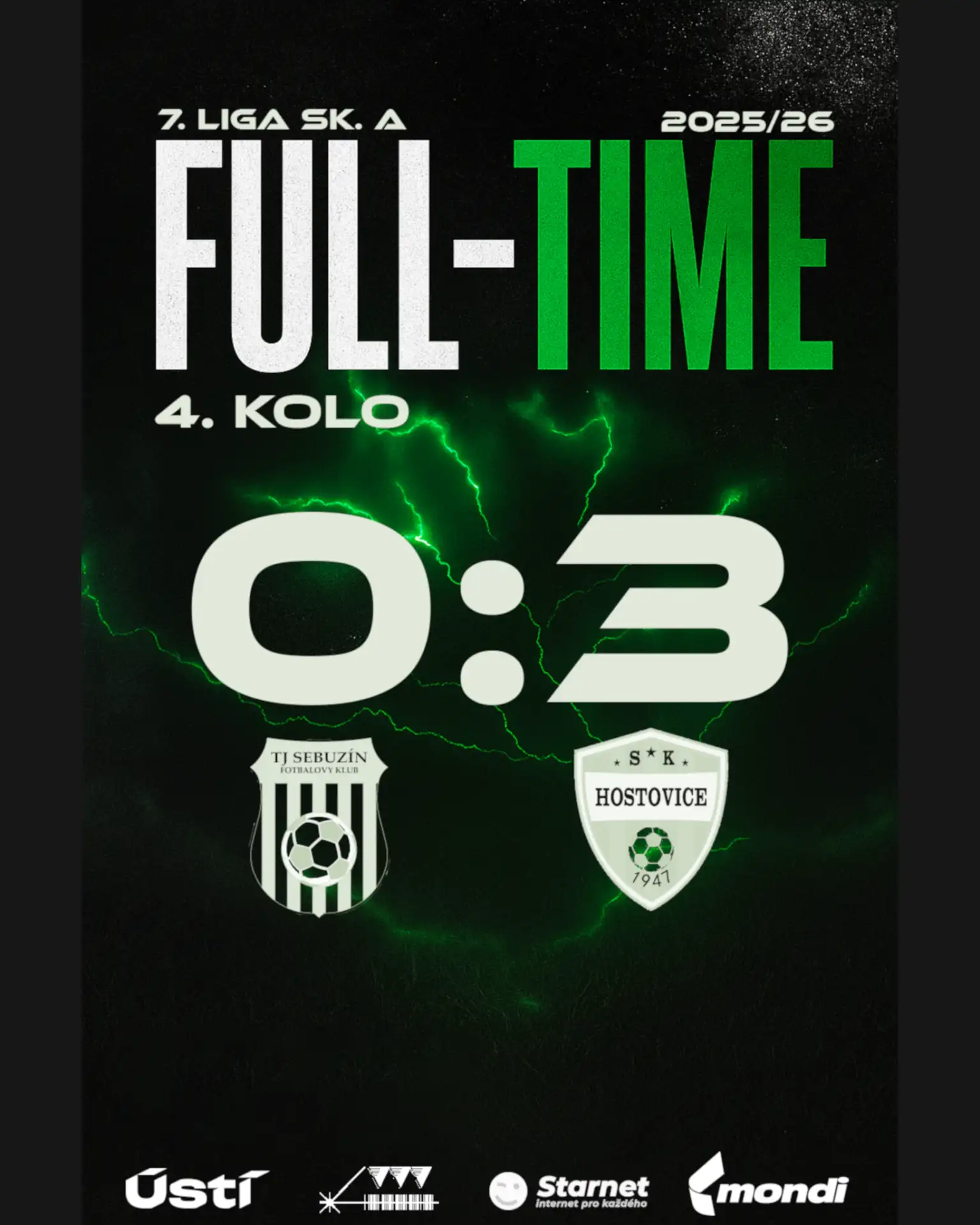 Áčko padlo ve 4. kole 7. ligy sk. A